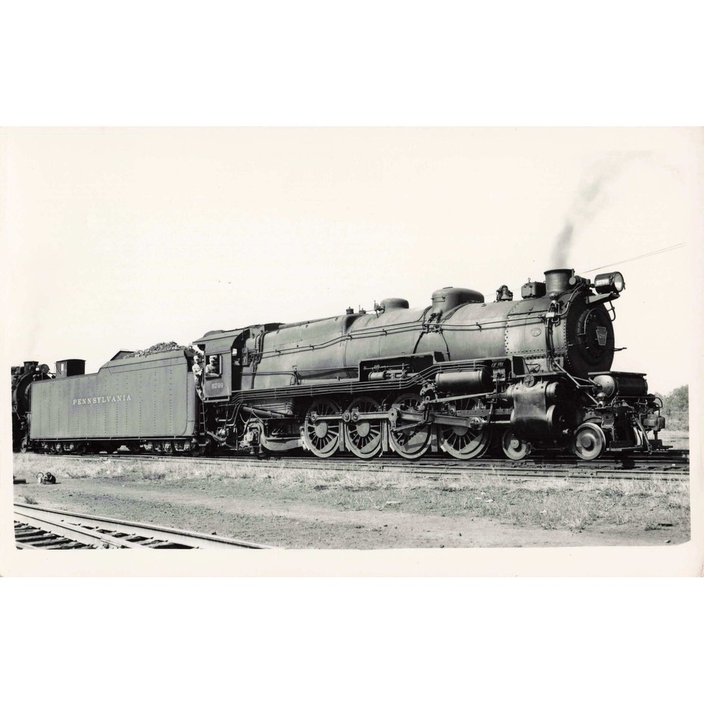 RPPC Pennsylvania Railroad Steam Locomotive 6799 PRR Real Photo Postcard